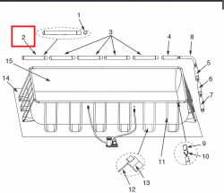 Горизонтальная балка (A) для прямоугольного каркасного бассейна Intex Ultra Frame10 шт/упак 10919А - фото 4